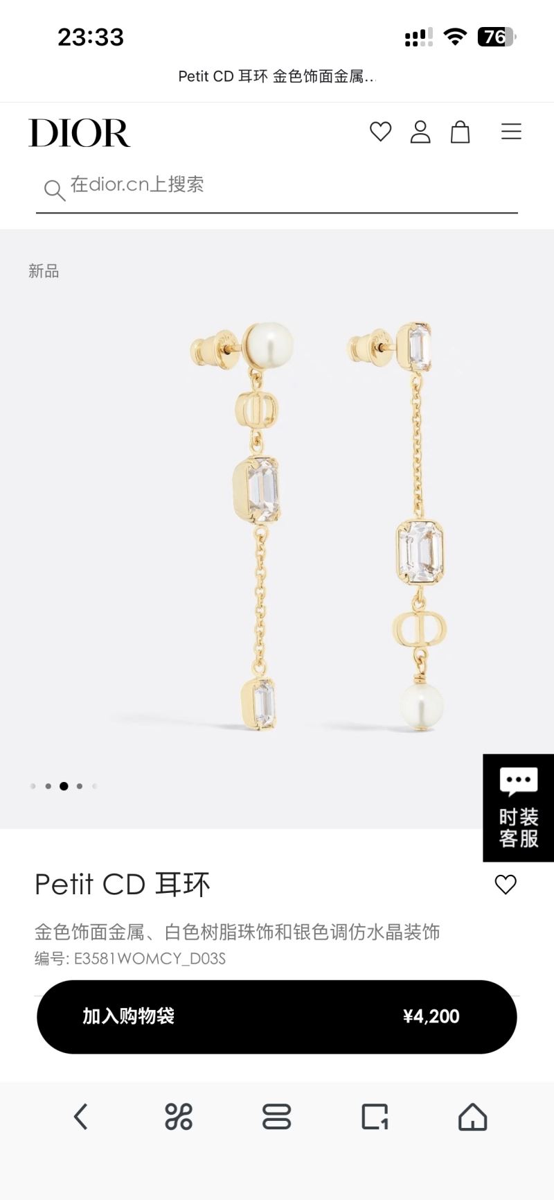 Christian Dior Earrings